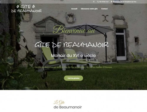 Création site internet – Gîte en Vendée